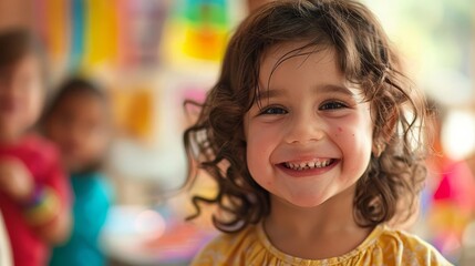 Close up of the childrens faces alight with joy and wonder as they showcase their latest creations to their parents, who respond with heartfelt praise and encouragement