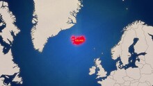 Iceland Glow Map For Social Media Content