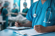 Healthcare and medical doctor working in hospital with professional team in physician