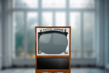 Poster - Retro old TV set in room