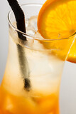Fototapeta  - cocktail in the bar closeup