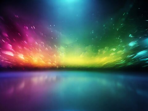 landscape background with colorful electric.