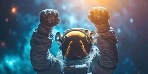 Wall Mural - pushing the boundaries of fitness astronaut inspired training for conquering the cosmos