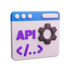 web management 3d render icon