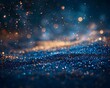 Glimmering Starry Night Sky Backdrop for Children s Products and Bedtime Presentations