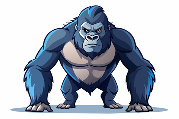 Canvas Print - gorilla cartoon vector illustration