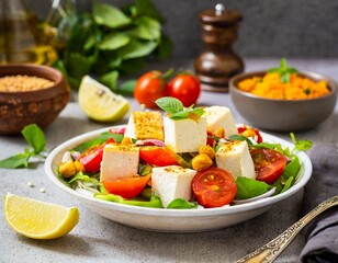 Wall Mural - paneer salad food