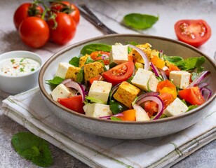 Wall Mural - paneer salad food