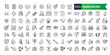© Rubbble - Immunization icons set. Outline set of immunization vector icons for ui design. Outline icon collection. Editable stroke.