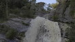 Slow Motion View from the Top of a Rushing Waterfall