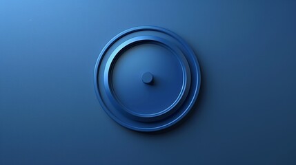 Wall Mural - intro video play button image blue color