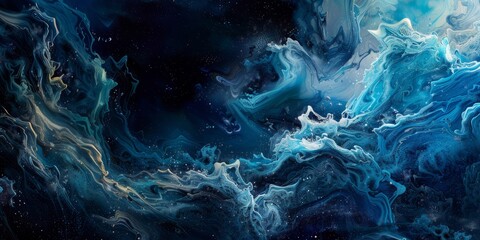 Wall Mural - abstract blue background