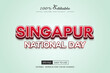 © frakibuix - Singapur National day text effect