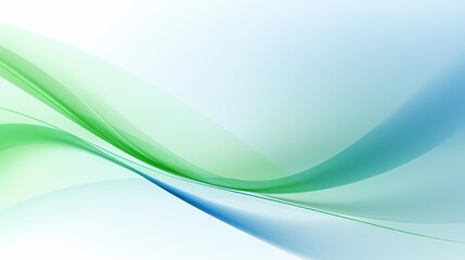 Wall Mural - Digital technology blue and green abstract curve poster PPT background