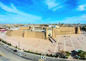 Wall Mural - The Ark of Bukhara, a massive fortress located in the city of Bukhara, Uzbekistan