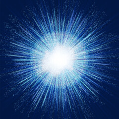 Wall Mural - particle explosion produces radiation