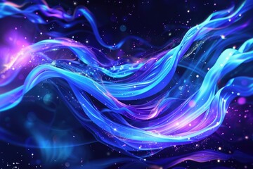 Wall Mural - Vibrant abstract background with a celestial theme. Perfect for use in designs related to space, fantasy, or dreams