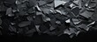 A collection of torn paper fragments scattered on a black background providing ample copy space for additional content