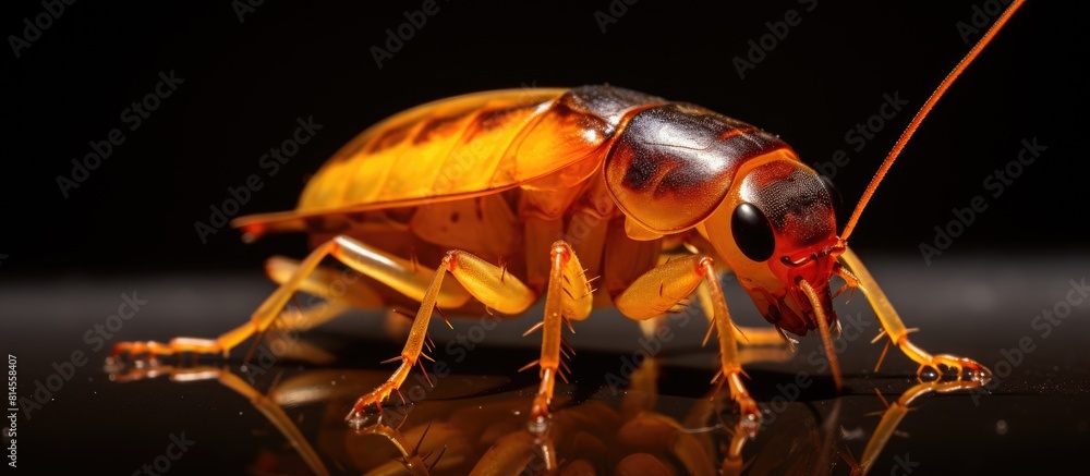 Experiment on Blaptica dubia or Dubia roach commonly called the orange ...