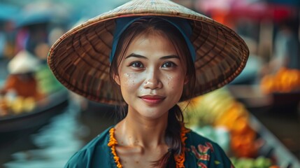 Wall Mural - portrait of a woman in a costume