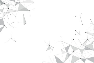 Wall Mural - abstract digital communication cyber technology connected lines background