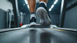 © Volodymyr Shcerbak - Mans feet running on treadmill at gym focused on achieving fitness goals. Concept Fitness Journey, Treadmill Workouts, Gym Motivation, Active Lifestyle