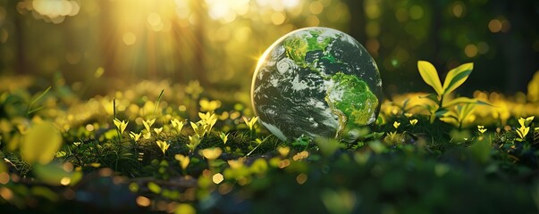 global warming save world earth day concept made with generative ai technology
