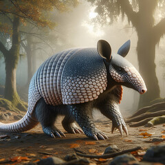 Wall Mural - armadillo in the wood