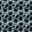 Seamless pattern of abstract fractal shapes. Computer generated graphics.