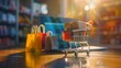 © Marta B - Mini Shopping Cart with Packages