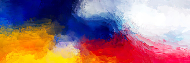 Philippines Flag color background backdrop brush stroke abstract effect template wall mural poster banner  flyer invitations