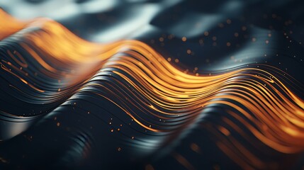Poster - Generative AI Layered patterns and textures blending to produce an abstract and textured background.