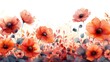 This watercolor orange floral background can be used for wedding, birthday, cards, and invitations.