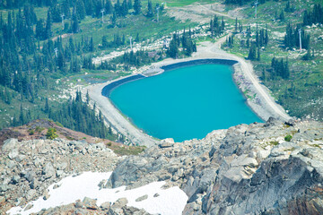 Sticker - Whistler mountain landscape in summer season, Canada