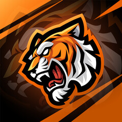 Poster - PROJECT 1253 headTiger head esport mascot logo design