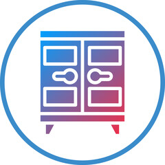 Poster - Vector Design Locker Icon Style