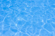 © pandaclub23 - The light reflects blue in the water in the swimming pool. It looks fresh and lively, suitable for use as a wallpaper.