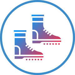 Sticker - Vector Design Farming Boots Icon Style