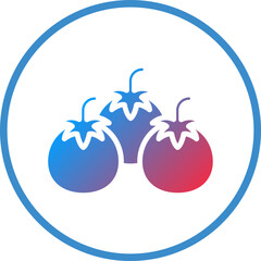 Poster - Vector Design Tomato Icon Style