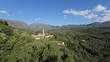 Panoramic View of Caraca Sanctuary in Minas Gerais, Brazil