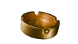 © Anh - a gold ashtray with a black background