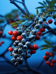 berries on a tree