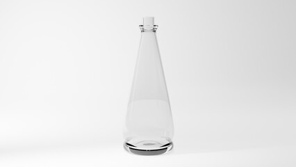 Wall Mural - a clear bottle with a black lid