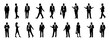 © nadimgdx - Vector set of business people silhouettes, Generative AI