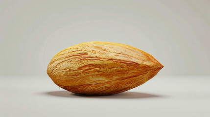 Wall Mural - A large almond on a white surface.