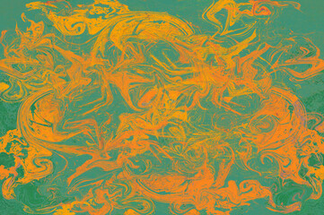 Leinwandbilder - Colorful curvy lines, color waves, curve background design.