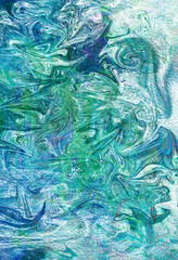 Leinwandbilder - Colorful curvy lines, color waves, curve background design.