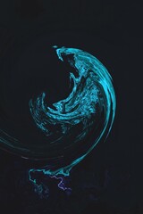 Leinwandbilder - Colorful curvy lines, color waves, curve background design.