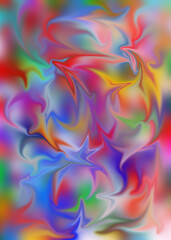 Leinwandbilder - Colorful curvy lines, color waves, curve background design.