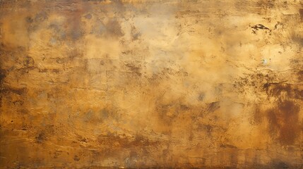 Weathered gold metal texture with patina, vintage feel with spots of oxidation, tailored for antique themed wallpapers or historical document backgrounds